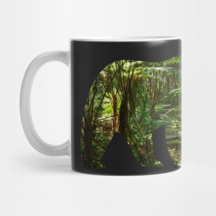 Forest bear silhouette Mug